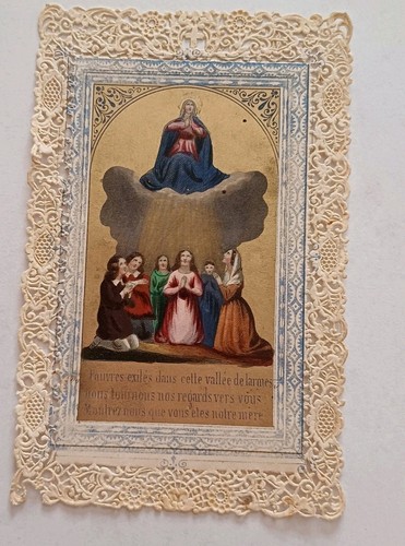 Ancienne image pieuse canivet - image,