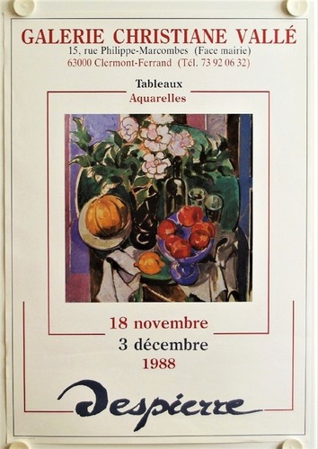 Affiche despierre 1988 - affiche,