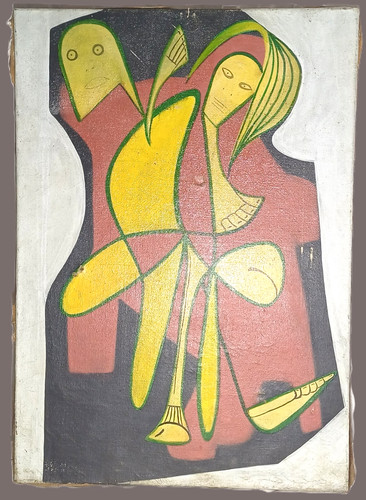 Tableau cubisme 65x92cm hst - tableau,