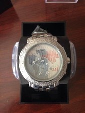 NEW Techno Master Mens Floating   White Diamond Watch 