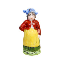 Ancienne Fève Allemande Personnage Biscuit 38mm Figurine Miniature de Poupée