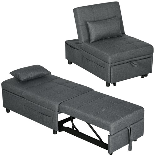 Homcom fauteuil convertible - convertible, 1