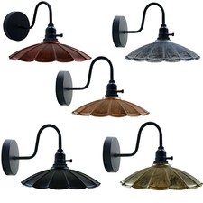 Appliques Murales Industrielles Vintage Éclairage Mural Intérieur En Métal