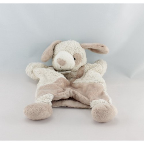 Doudou plat marionnette chien