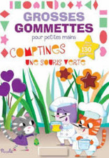 Livre Gommettes - Grosses Gommettes pour petites mains - Comptines