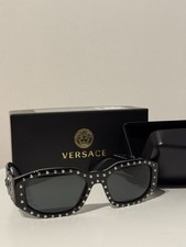 Versace VE4361 5398/87 - Lunettes soleil Medusa cloutées - TBE - avec boite