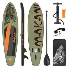 Stand up paddle board gonflable Makani planche sac pompe pagaie olive 320 cm