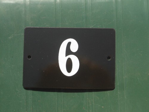 Plaque emaillee numero - plaque,