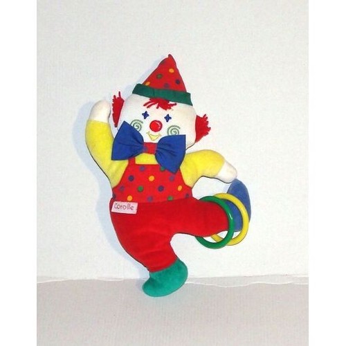 Doudou clown corolle hochet - doudou,