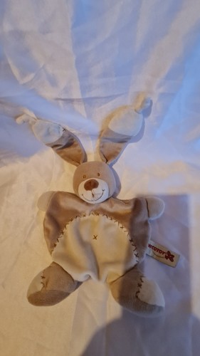 Doudou lapin bastien marron - lapin,
