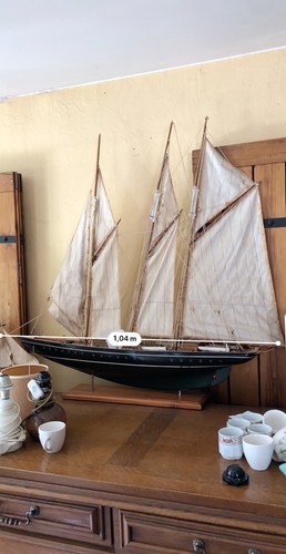 Ancien grand voilier bassin - ancien,