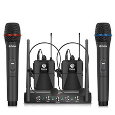 Système de microphone sans fil UHF DEBRA AU-400 4 en 1 conférences KTV