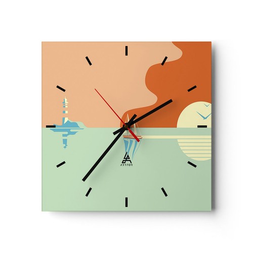 Horloge murale verre - horloge,