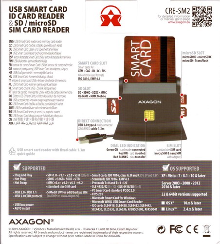 Cre sm2 lecteur cartes - lecteur,