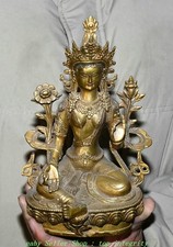 8.6''Tibet Bronze Vert Tara