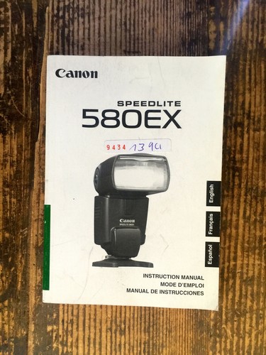Canon 580 manuel texte - 580,