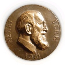 Médaille Philosophe Henri Berr /Sculptée par Raymond Sudre 1931 Monnaie Paris 