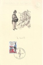 Epreuve Artiste Facteur de ville 1830 - Journée du timbre