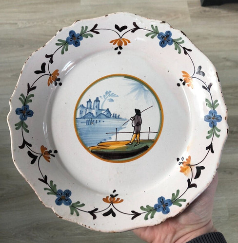 Belle assiette faience - belle,