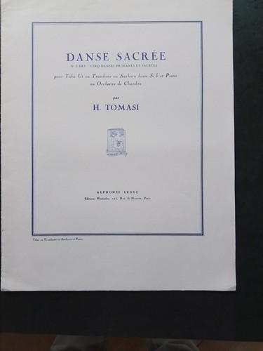 Partition danse sacrée - danse,