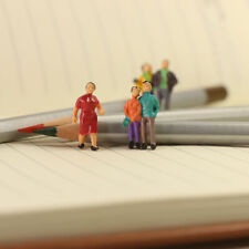 100pcs Figurines Échelle HO 1:87 Modèle Ferroviaire Passager Peint P100W