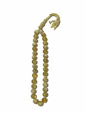Chapelet 33 perles gemmes naturelles cadeau islam hommes femmes prière religi...