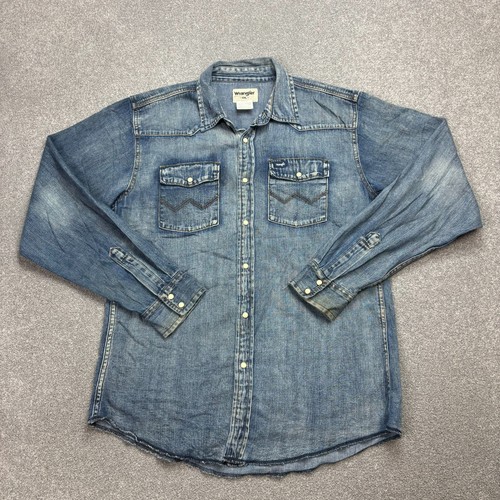 Chemise jean wrangler - chemise, en