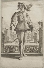 Gravure XVIIe sur vergé