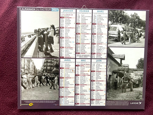 Calendrier poste facteur - calendrier,