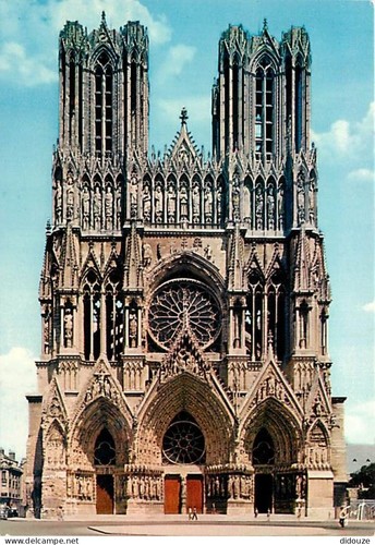 Carte postale reims - -,