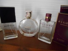 Lot 3 flacons  CHANEL       +    CHANCE  +  ALLURE   SENSUELLE +  CRISTALLE .
