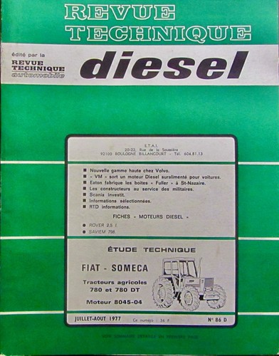 Revue technique tracteur - technique,