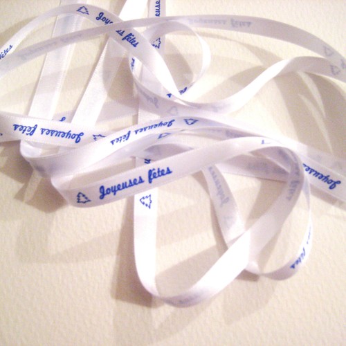Ruban joyeuses fetes texte - joyeuses,