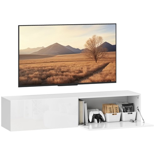 Homcom meuble 140x33x29 8cm - meuble, tv