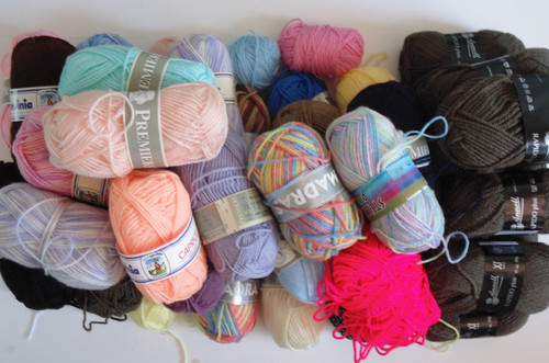 Laine tricoter couleurs - à,