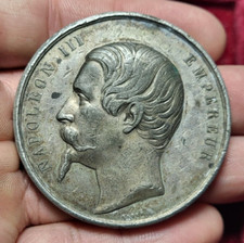 #1413-15 ~ NAPOLEON III - ALLIANCE FRANCO-SARDE 1859 - 47,4g / médaille 勋章