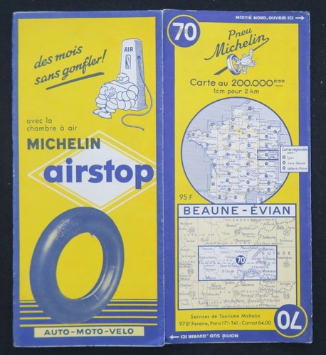 Carte michelin beaune - michelin, n°70