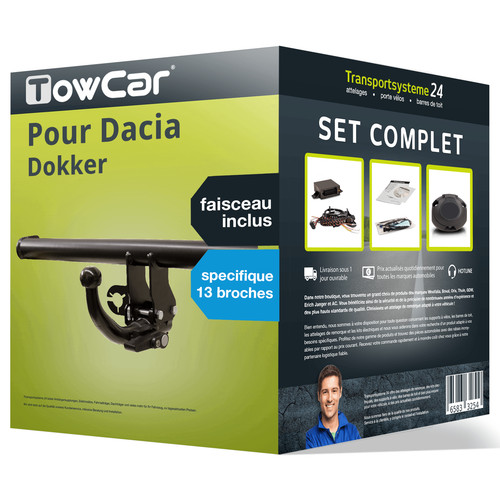 Attelage pour dacia - pour, dokker
