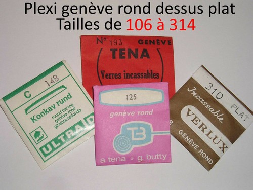Verre montre plexi - verre, de