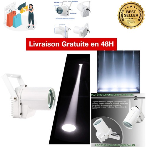 Spot led blanc pour boule - led,