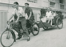 Vélo taxi tadem 1940