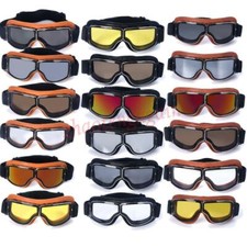 21 types de casques moto rétro vintage, lunettes vol pour pilote aviateur, taill