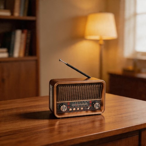 Radio rétro avec tuner am - radio,