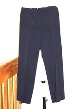 pantalon large BIMBA Y LOLA  - bleu marine - 36 - belle matière-  pli formé TBE