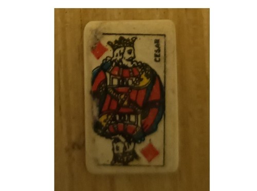 Fève ancienne carte roi - , de