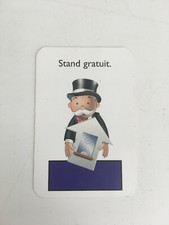 MONOPOLY JUNIOR A LA FÊTE FORAINE CARTE STAND GRATUIT BLEU FONCE