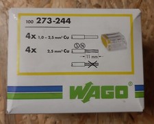 Wago 4 entrées 273-244 - boîte de 100 connecteurs 4 fils rigides - de 1 à 2,5mm2