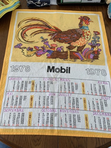 Calendrier tissu 1978 - calendrier,