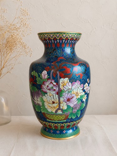 Grand vase asiatique laiton - asiatique, en