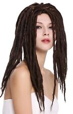 Perruque Femme Homme Carnaval Dreadlocks Rasta Reggae Rastafari Dreads Braun